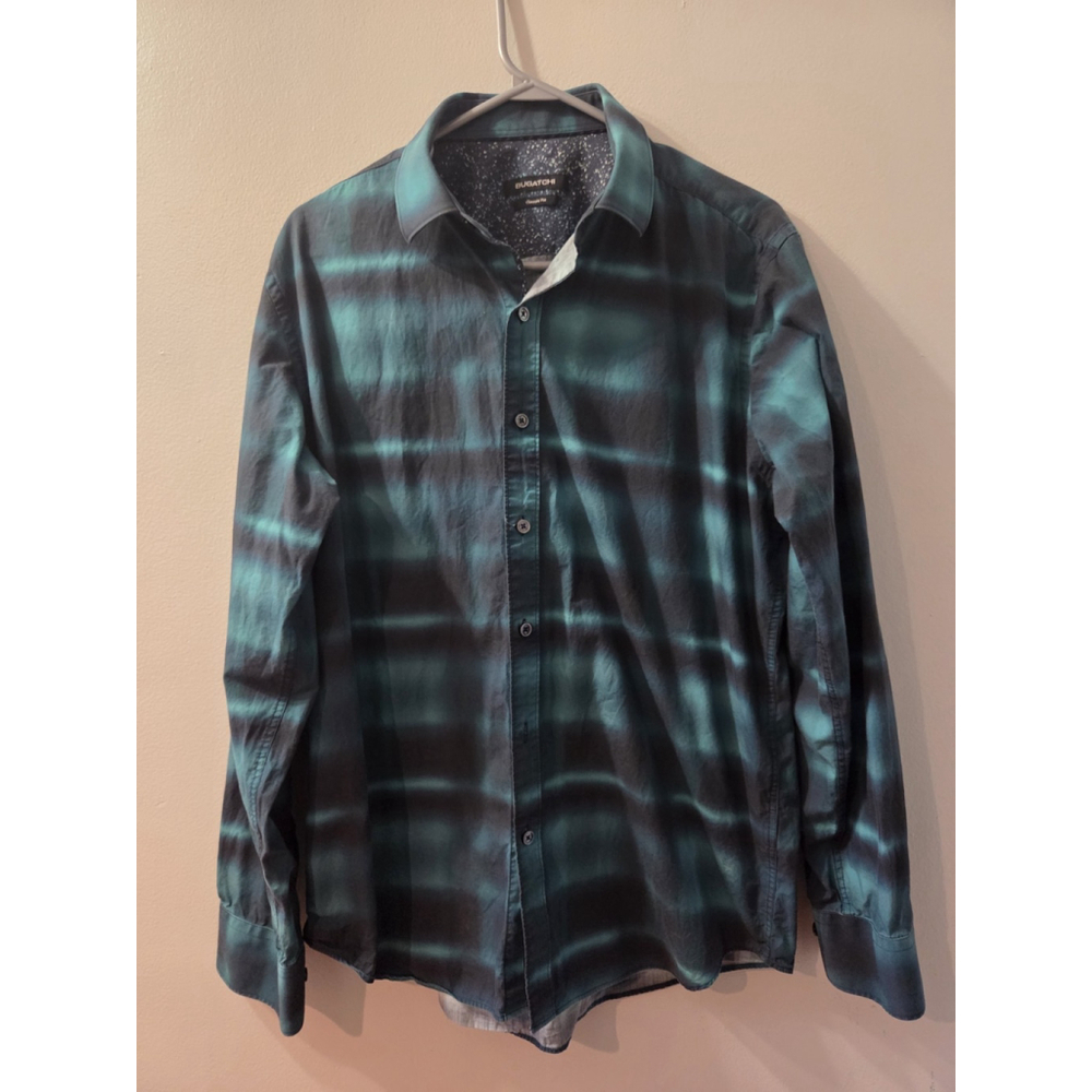 Bugatchi Classic Fit Men Long Sleeves Medium Shirt Pre-Owned